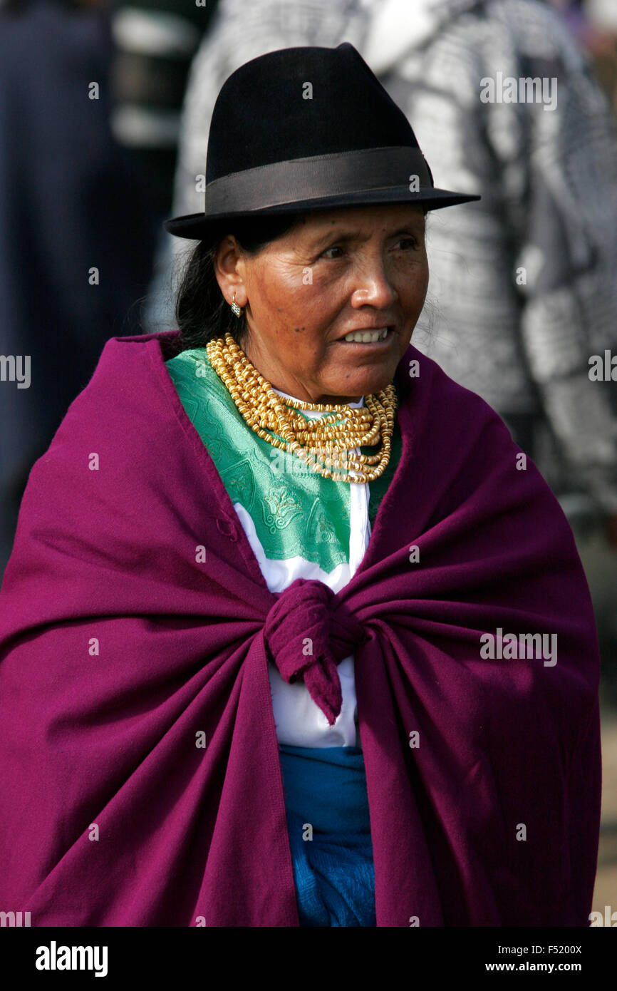 Indigenous woman wearing traditional dress at Otavalo market, Ecuador, South America Stock Photo - Alamy Indigenous woman wearing traditional dress at Otavalo market, Ecuador, South America Stock Photo - Alamy