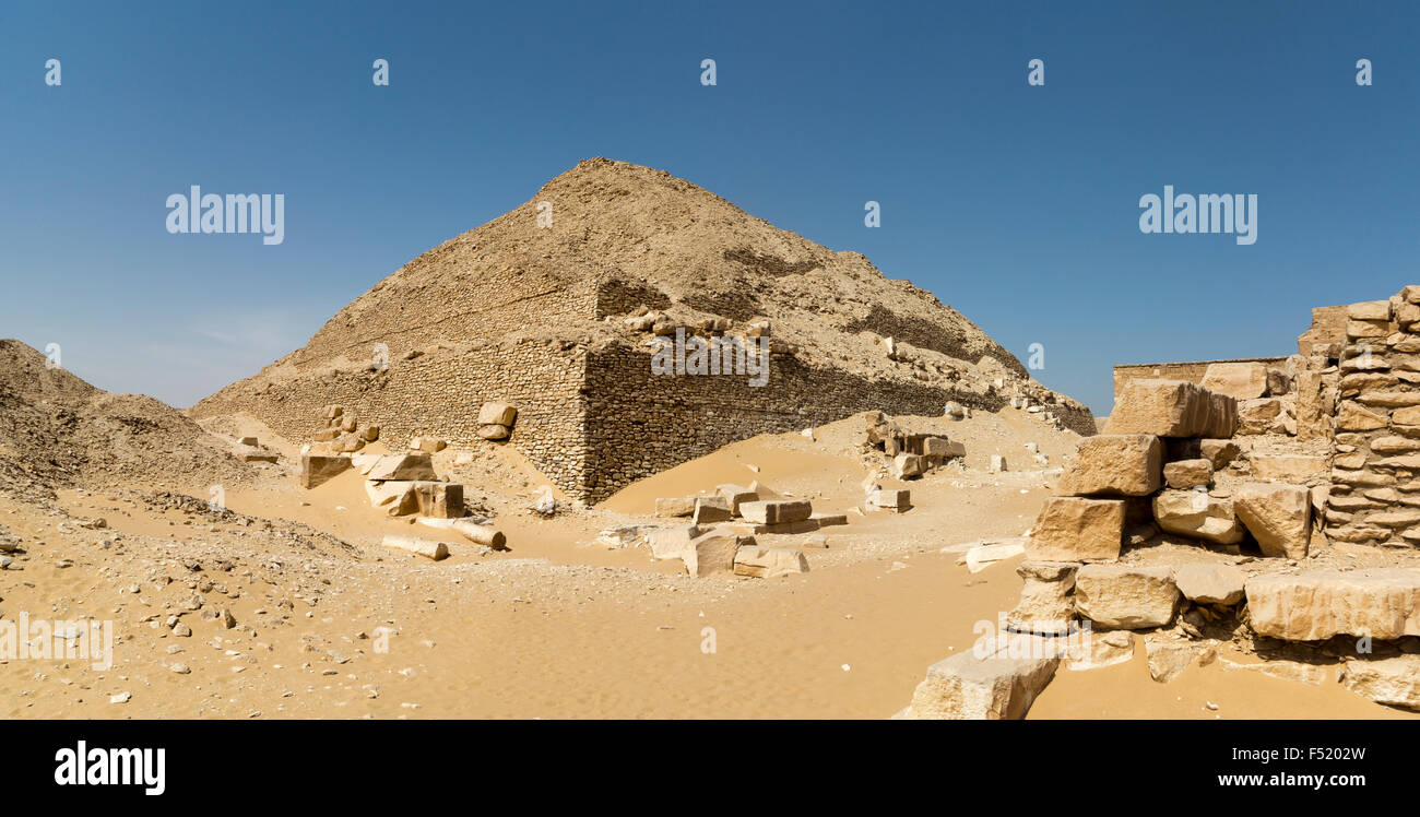 The 5th Dynasty necropolis at Abu Sir,  Sakkara, near Cairo, Egypt Stock Photo