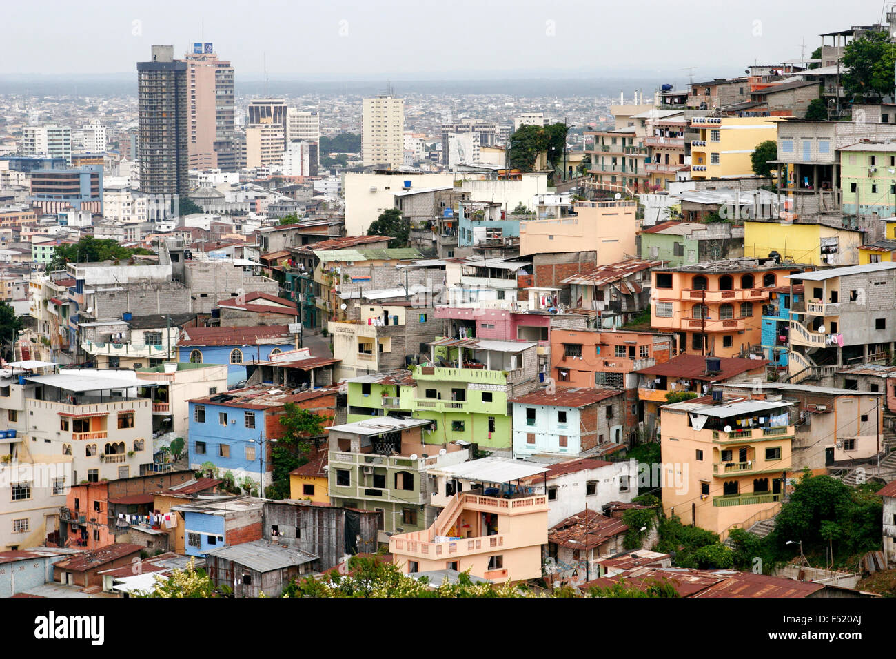 Colorful houses, Cerro Santa Ana, Guayaquil Ecuador Stock Photo Alamy