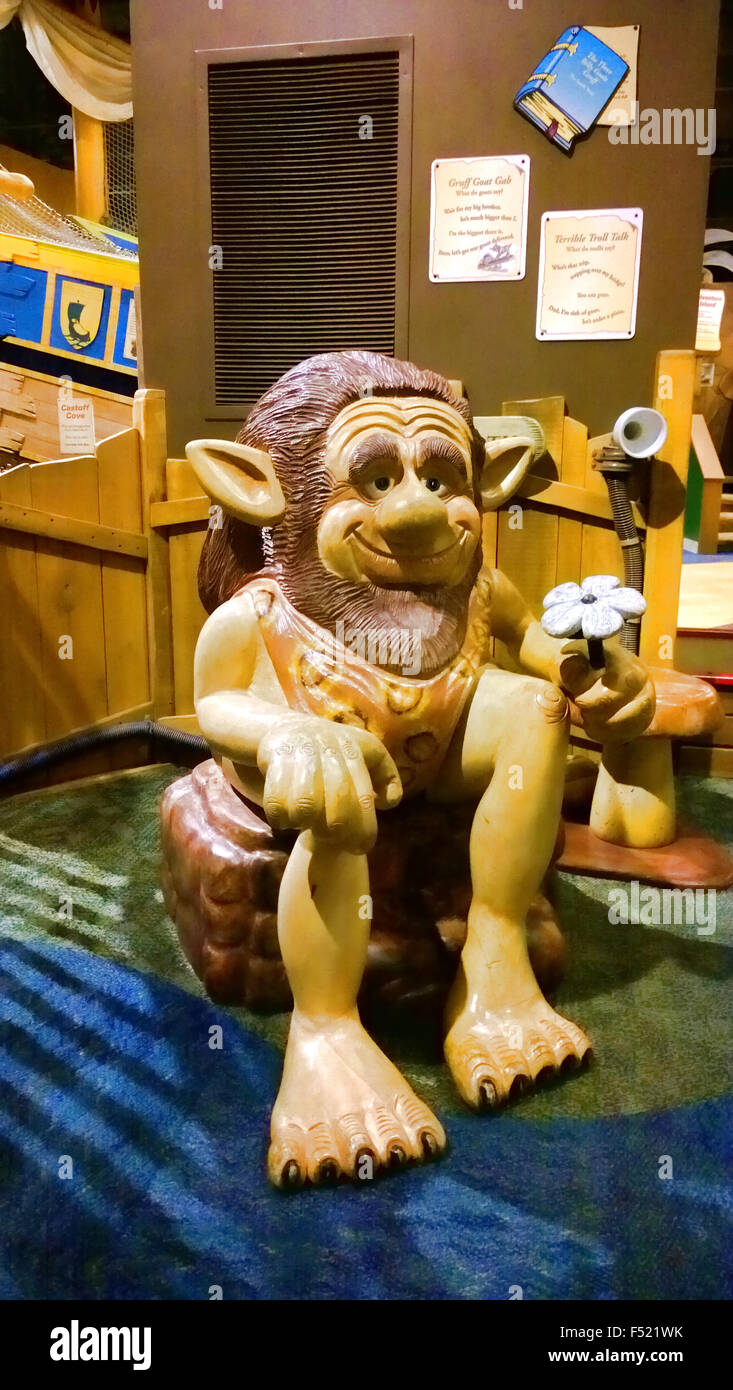 Rochester, New York, USA. October 24, 2015. The Strong National Museum of Play. Happy Troll Stock Photo