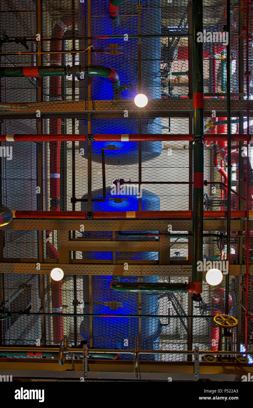 Inside the electricity museum, Belem, Lisbon, Portugal Stock Photo