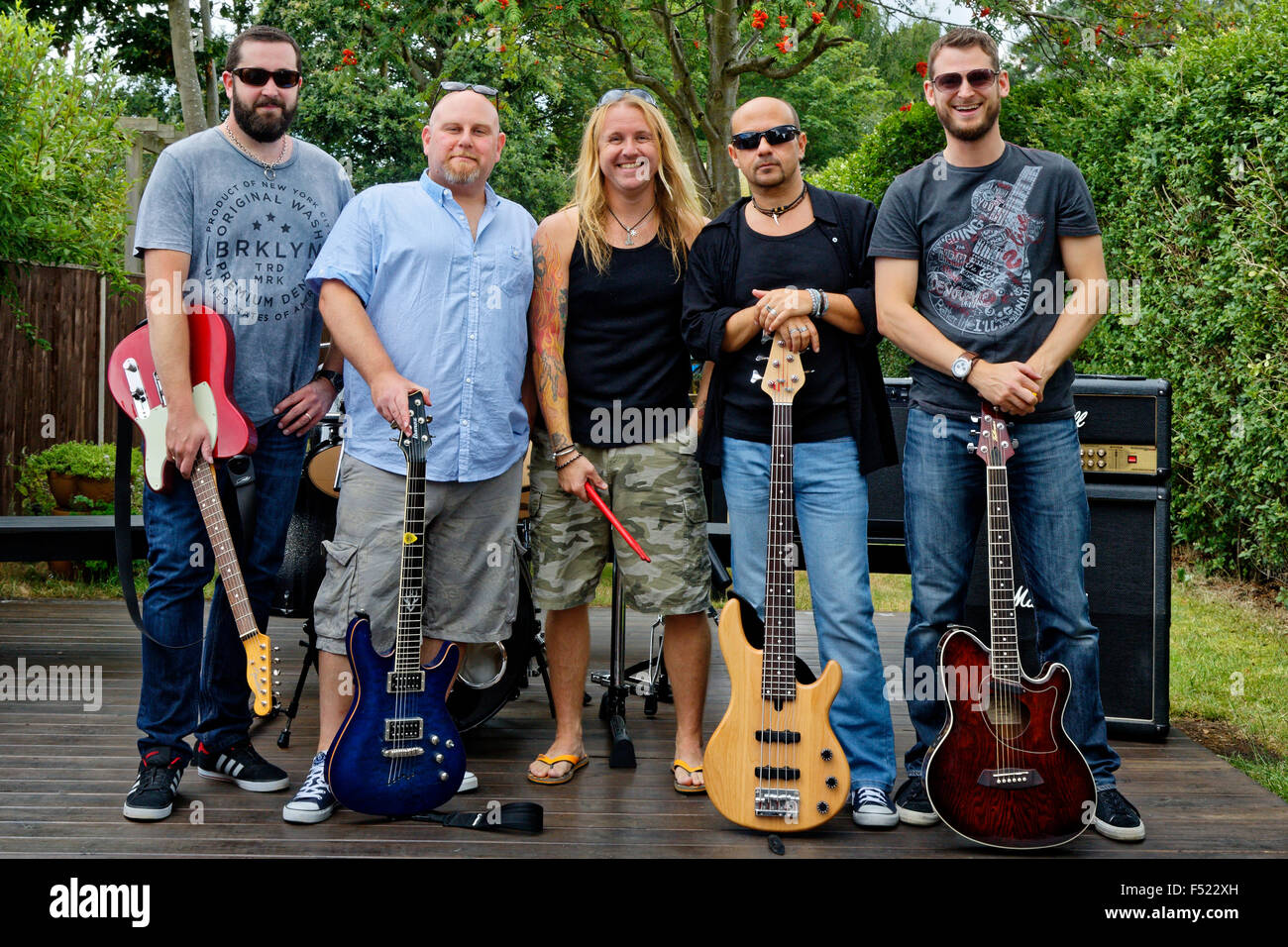 'The Darker My Horizon' Rock Band. LR Mark Stephenson, Paul Stead