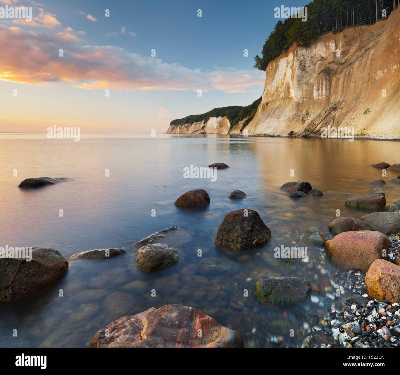 German Cliffs Chalk cliffs, Jasmund National Park, island of Rügen, Mecklenburg ...