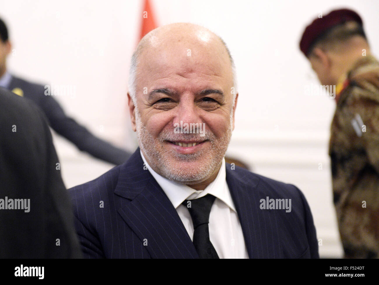 Baghdad, Iraq. 26th Oct, 2015. Prime Minister of Iraq, Haider al-Abadi ...