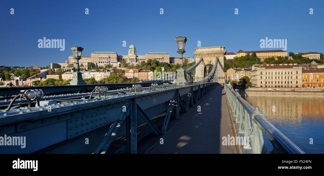 Budapest hungary chain bridge buda castle hi-res stock photography and ...