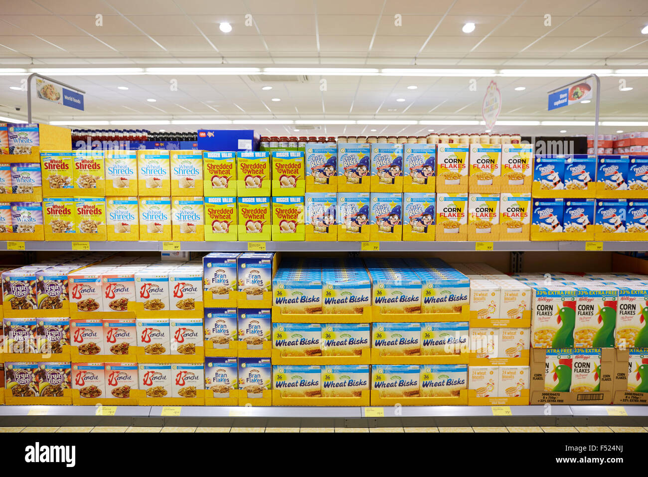 Liverpool Aldi in East Prescot grand reopening. Interior of the store