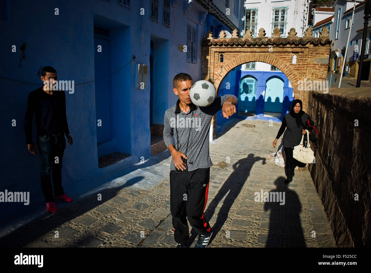 Morocco, Chefchaouen, daily life Stock Photo