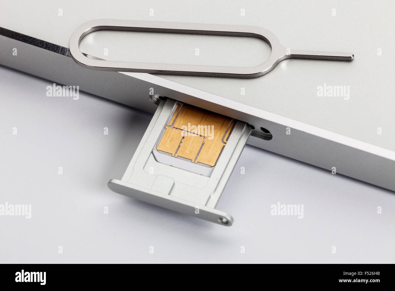Apple Iphone 5 Back Nano Sim Card Tray Tool Detail Stock Photo