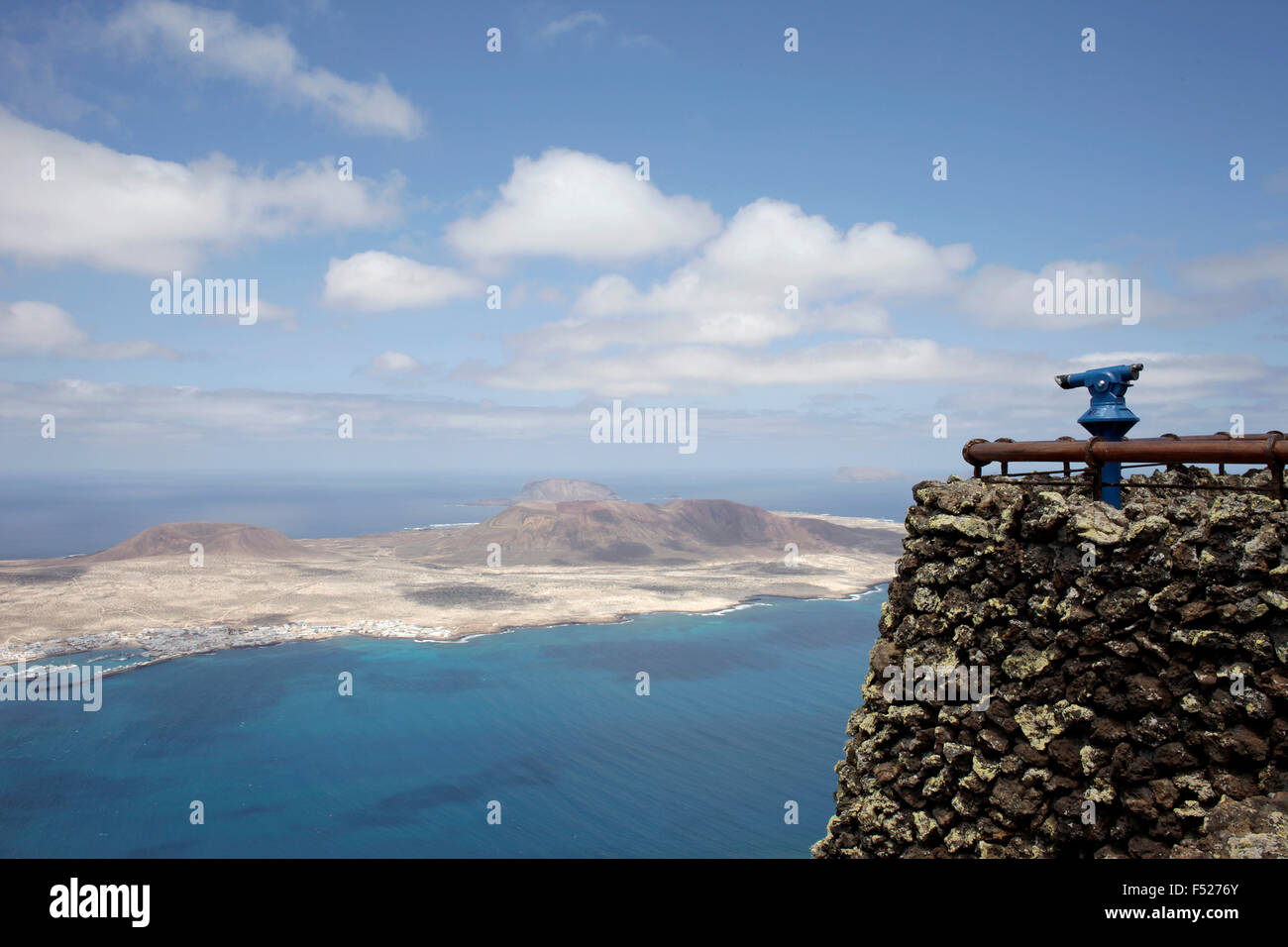 Mirador del Rio' viewing point, Canary Islands, Lanzarote, Spain Stock ...