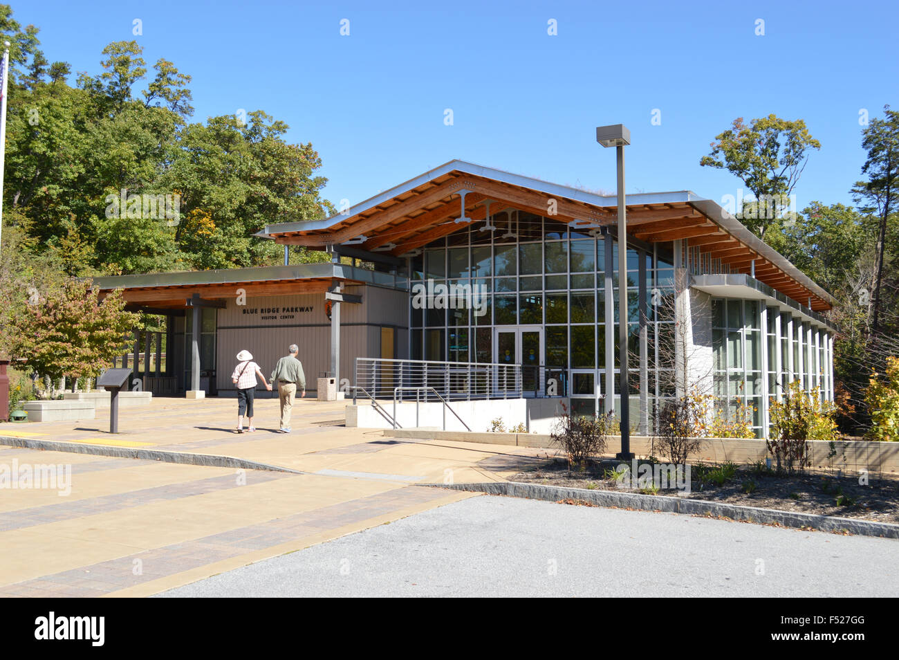 The Blue Ridge Parkway Visitor Center located near Asheville, North