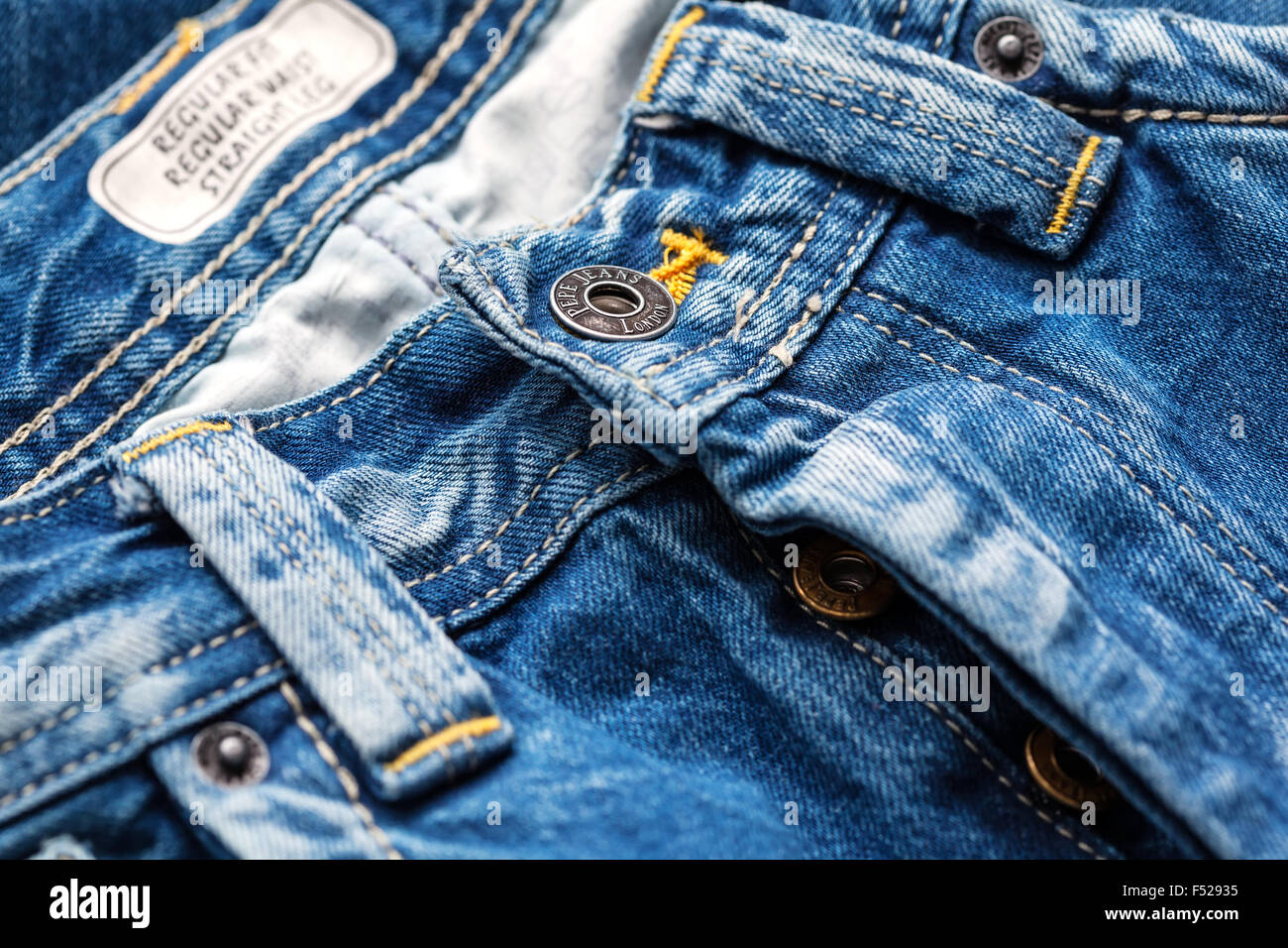 Close-up of Pepe Jeans Stock Photo - Alamy