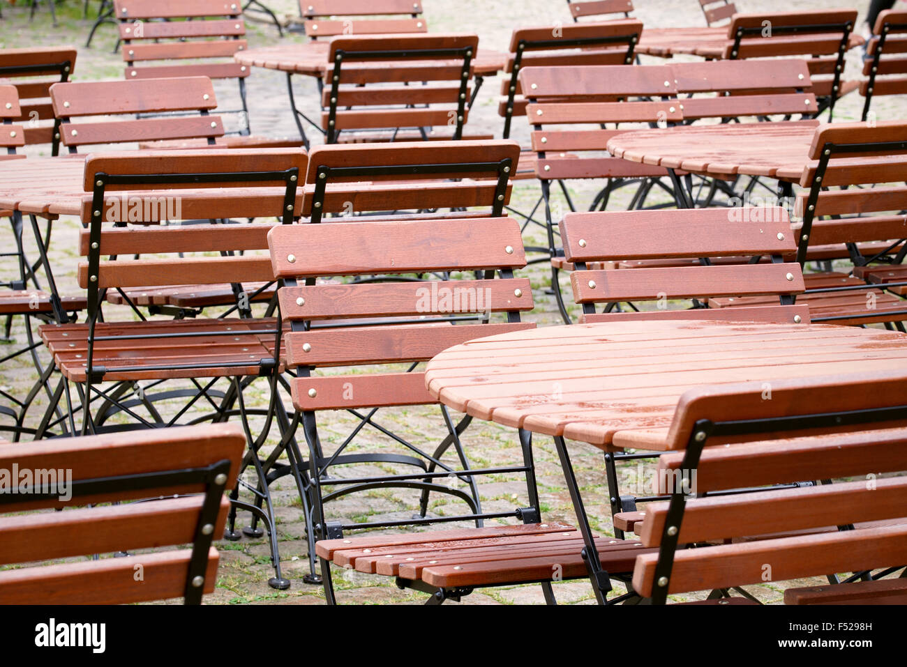 Tables and chairs Stock Photo - Alamy