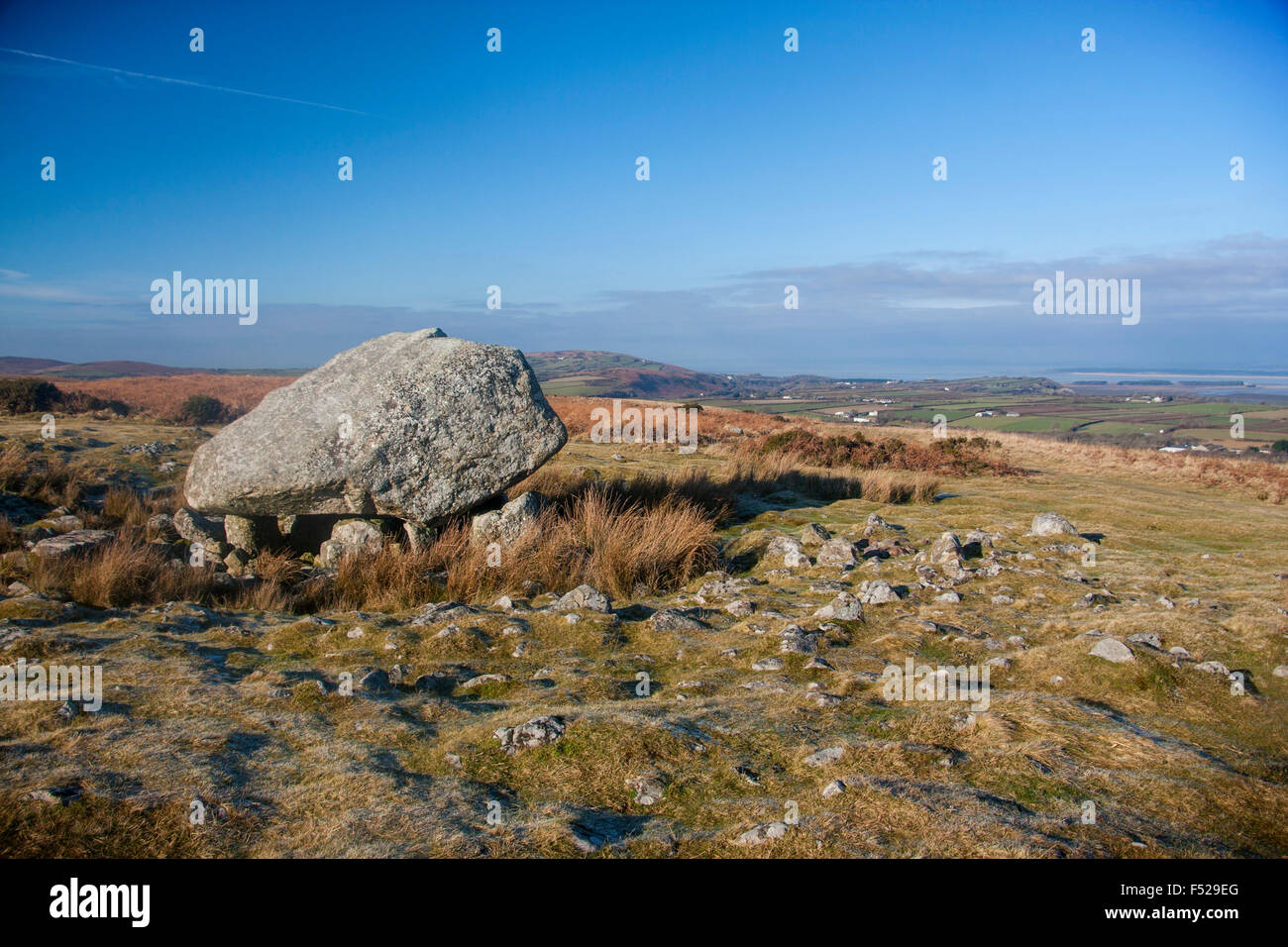 Arthur's Stone Maen Ceti Neolithic burial chamber Cefn Bryn Gower Peninsula Swansea Wales UK