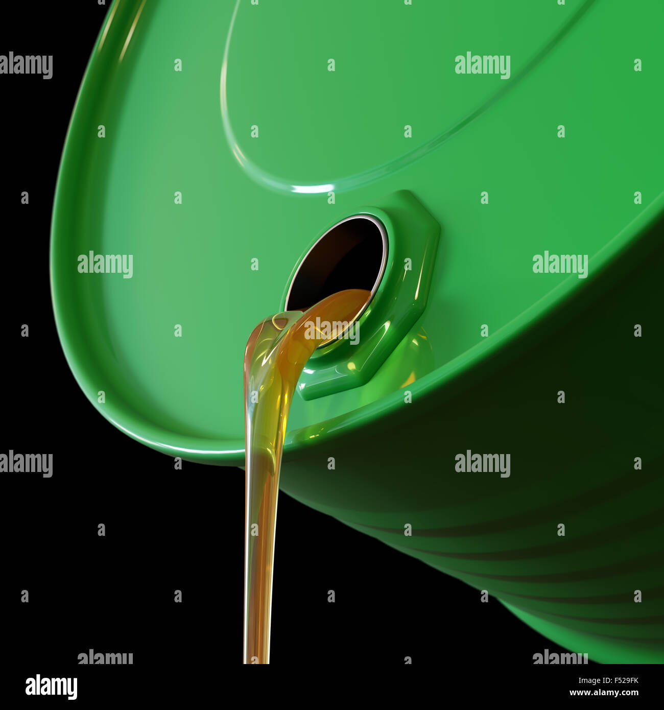 Pouring yellow liquid or gasoline from drum Stock Photo Alamy