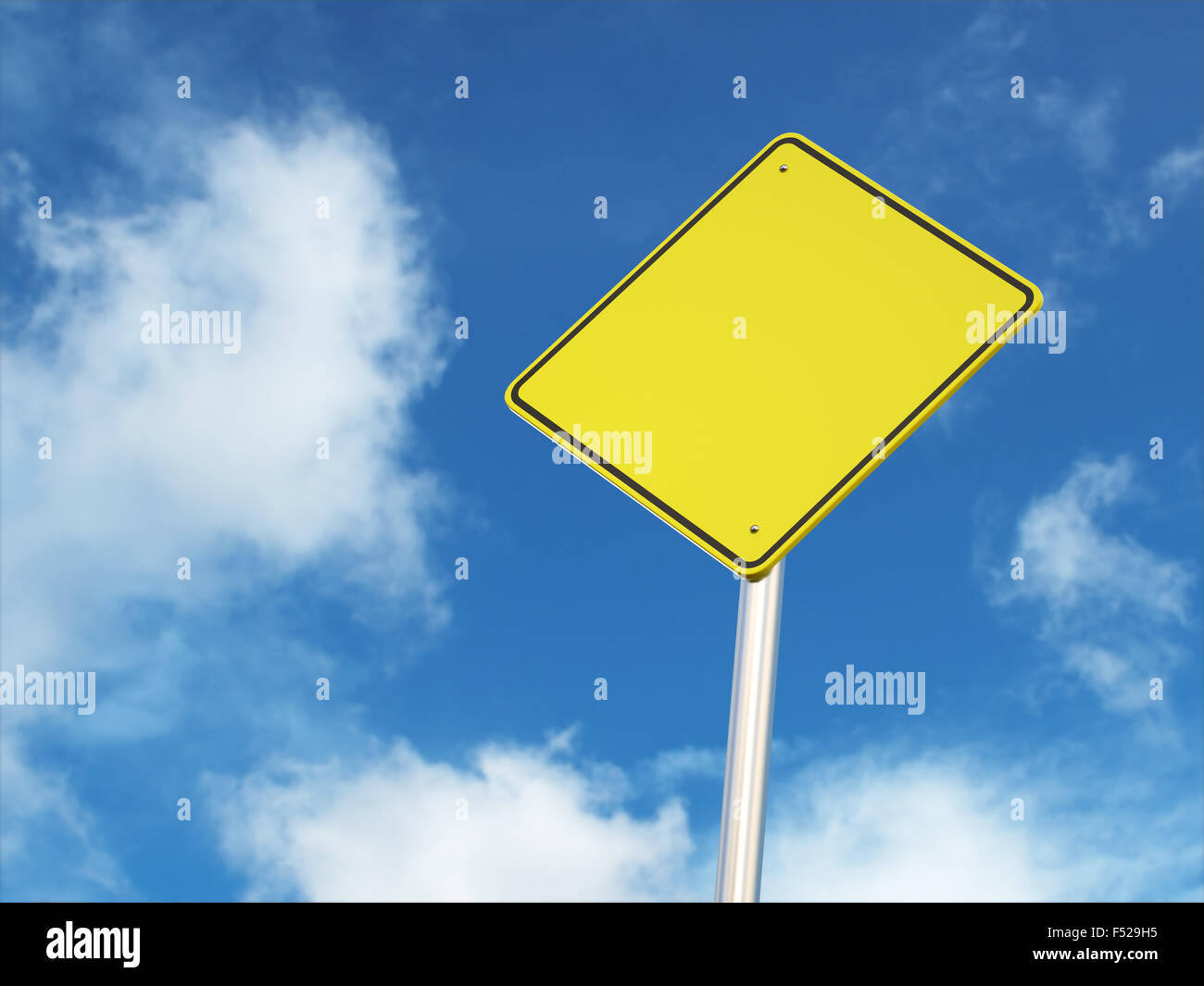 Yield Sign Blank High Resolution Stock Photography And Images Alamy