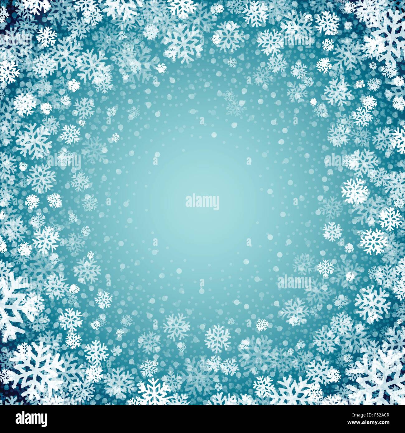 Blue background with snowflakes. Vector illustration Stock Vector Image ...