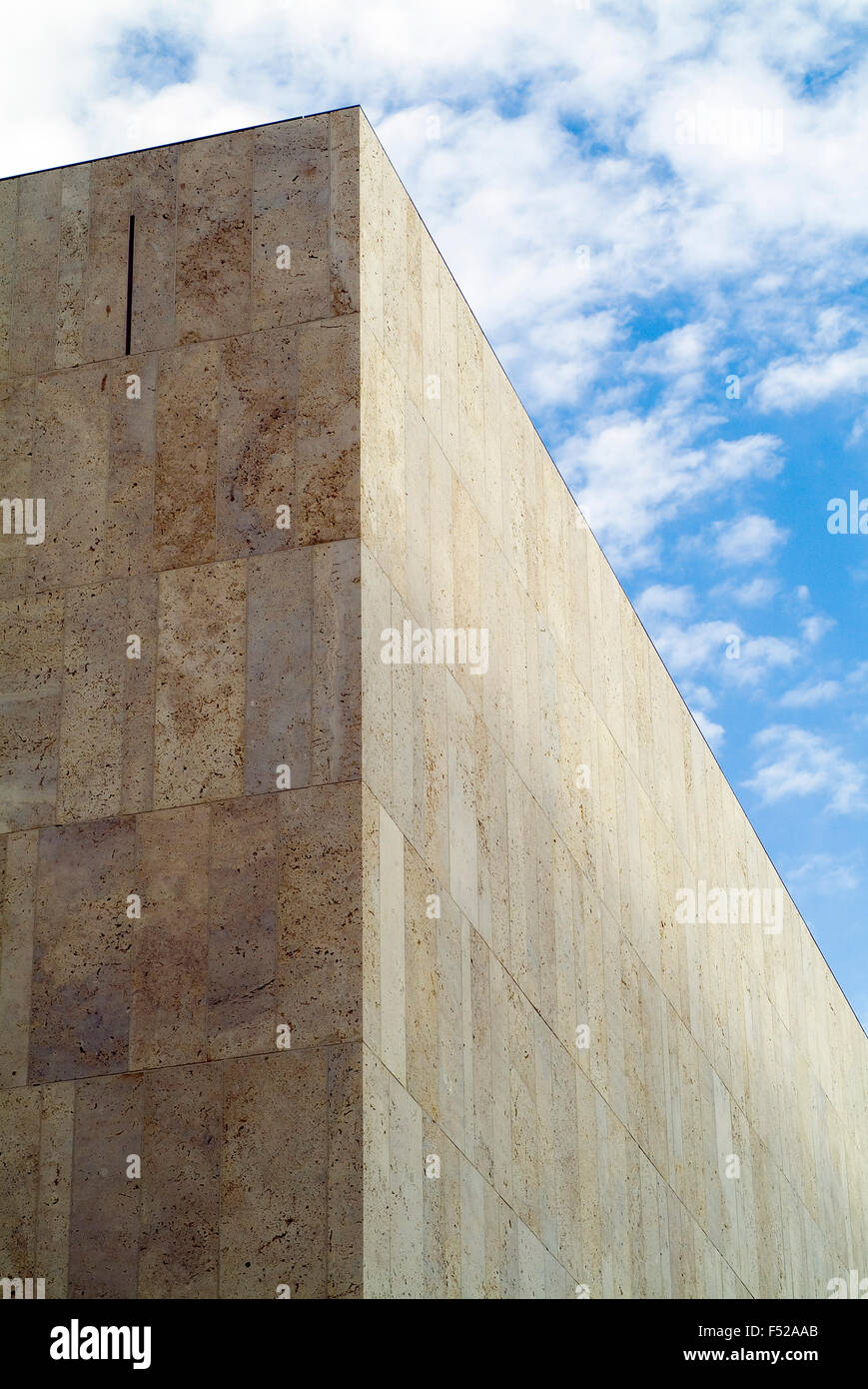 Jewish community Jakob synagogue exterior view with sky Jakobsplatz Munich Bavaria Germany Europe Stock Photo