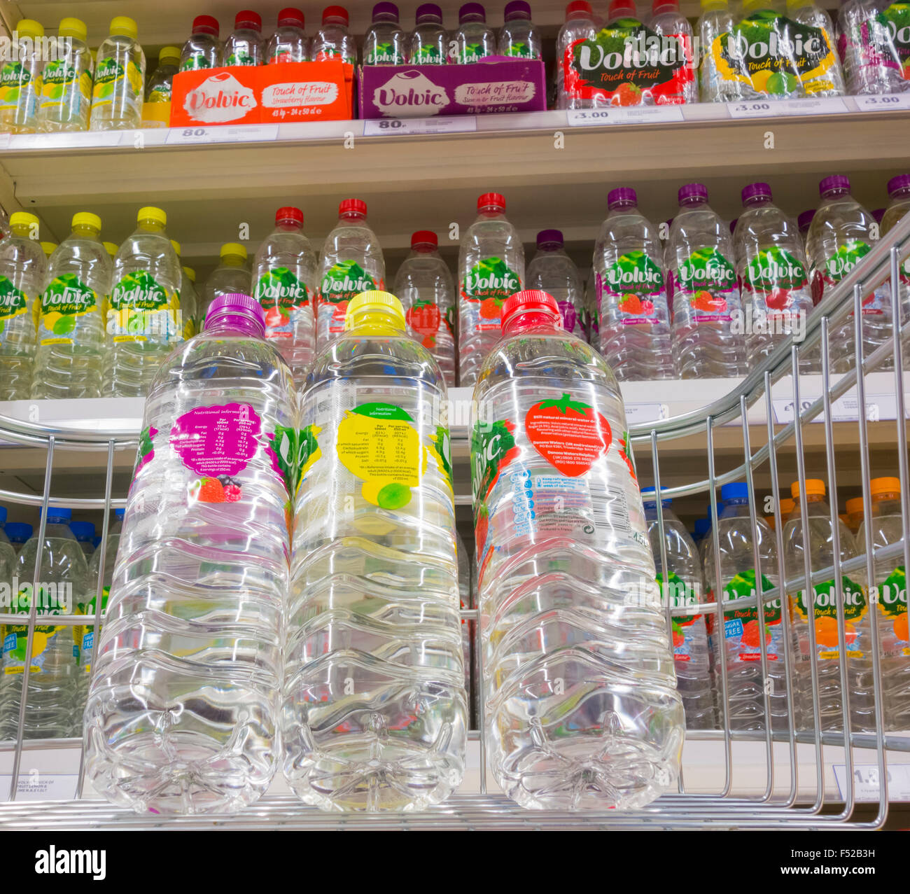 Volvic Natural Mineral Water Stock Photo - Alamy