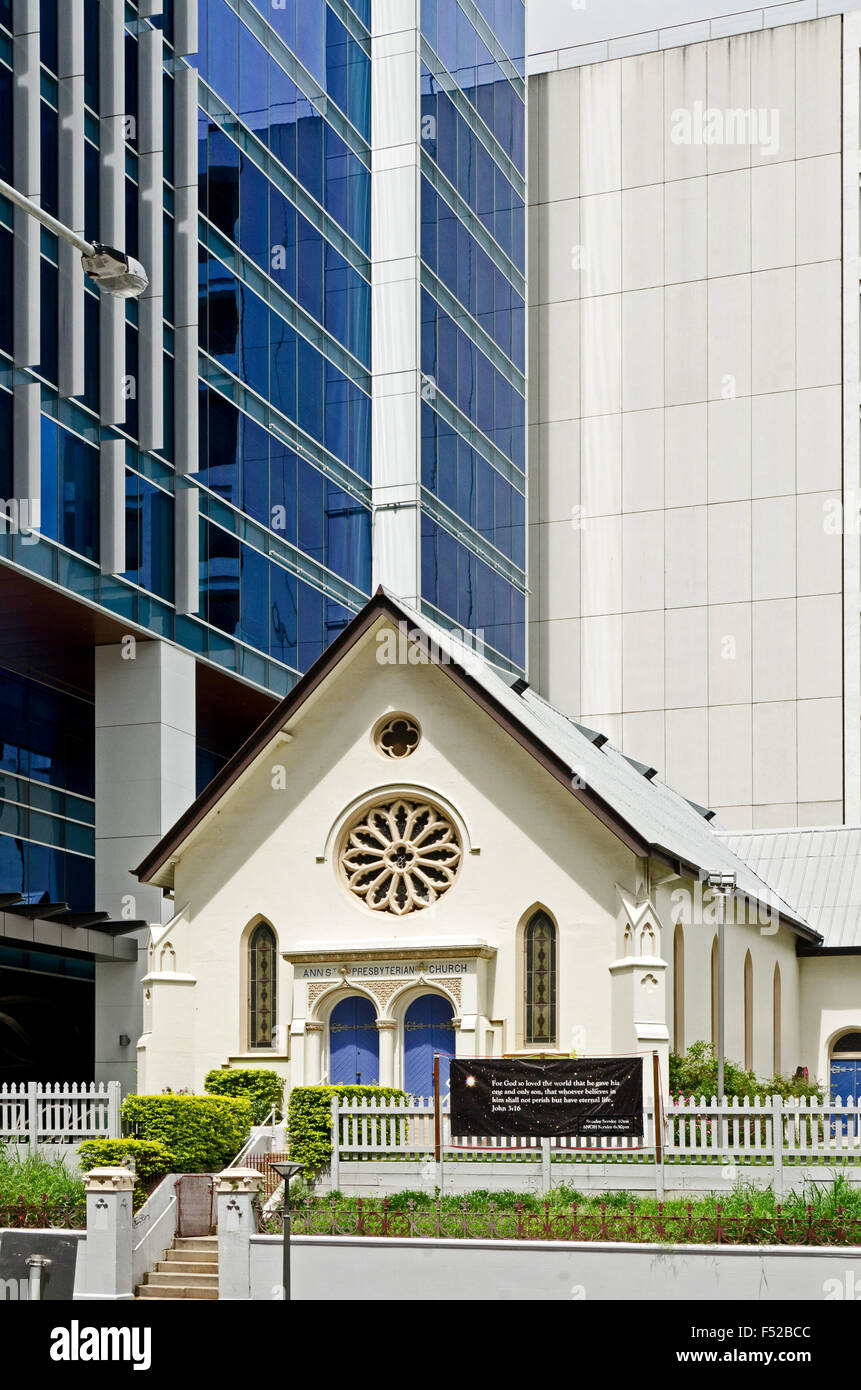 Australia, Brisbane, Ann Street Presbyterian Church, Stock Photo