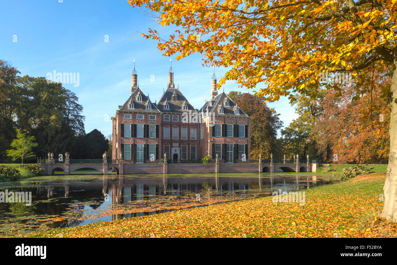 Autumn splendor at Duivenvoorde Castle, Voorschoten, South Holland, The