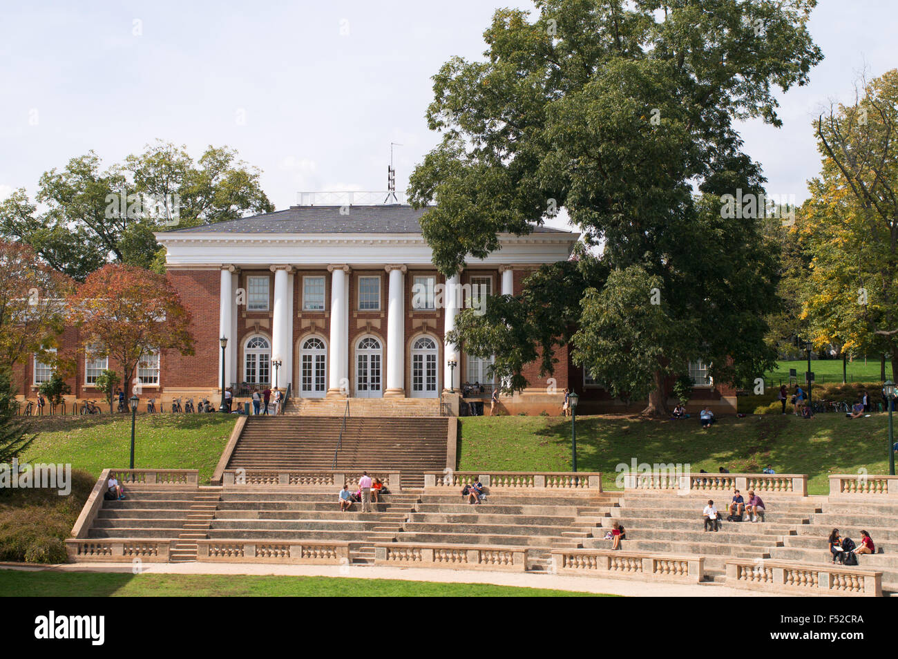 University of Virginia amphitheatre and Minor Hall, Charlottesville