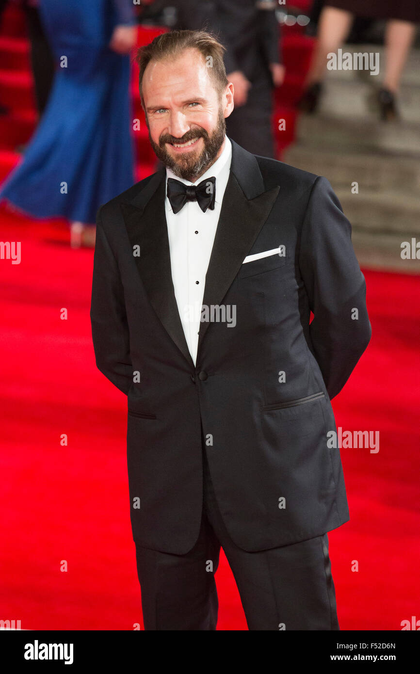London, UK. 26th October, 2015. Actor Ralph Fiennes. CTBF Royal Film Performance, World Premiere of the new James Bond film 'Spectre' at the Royal Albert Hall. Credit:  Vibrant Pictures/Alamy Live News Stock Photo