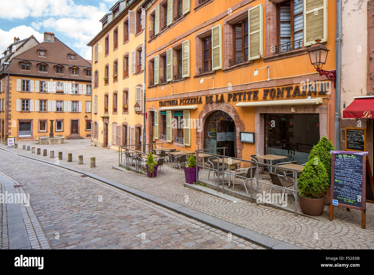 Old town Belfort, Franche-Comté, France, Europe Stock Photo