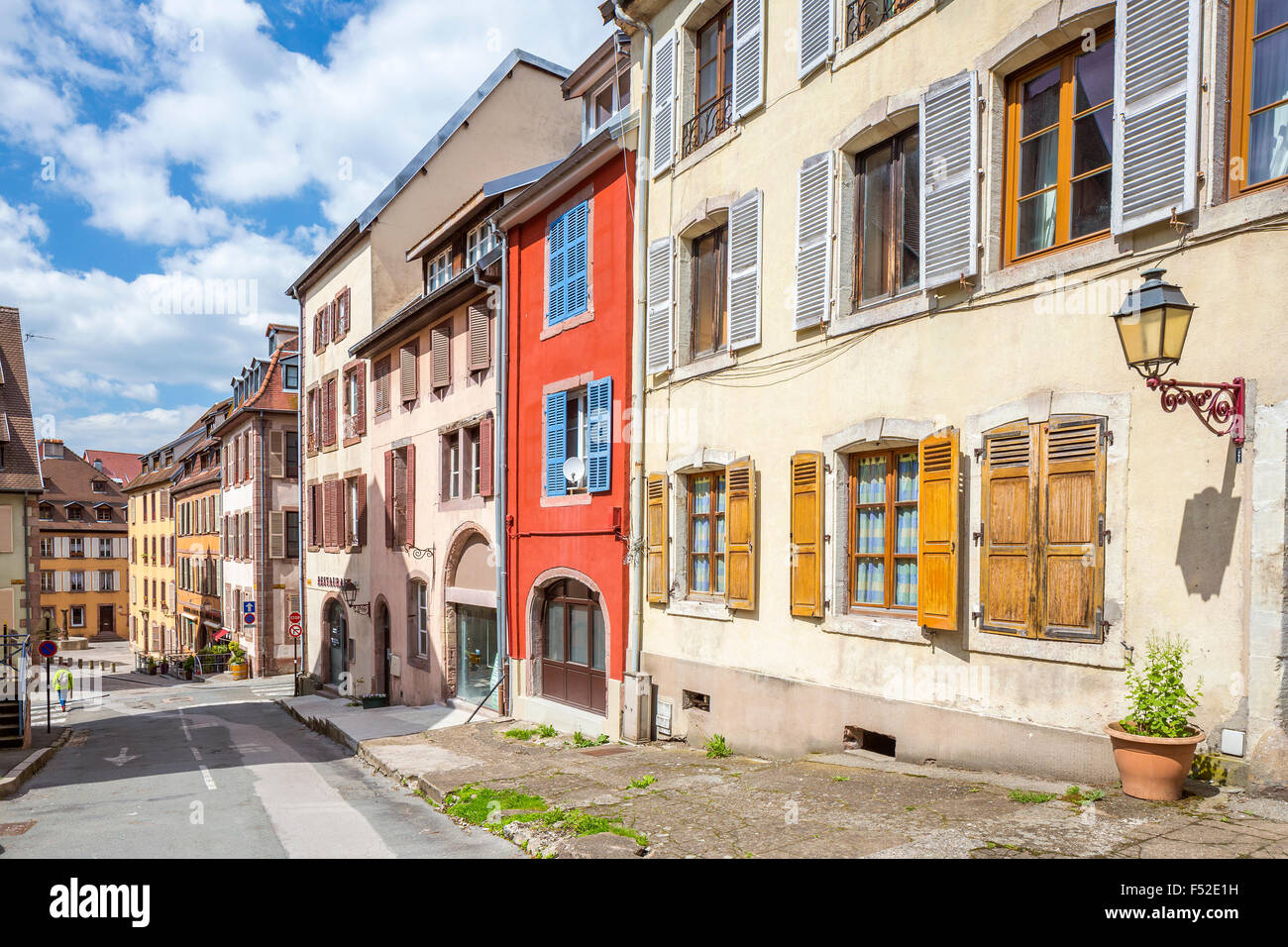 Old town Belfort, Franche-Comté, France, Europe Stock Photo