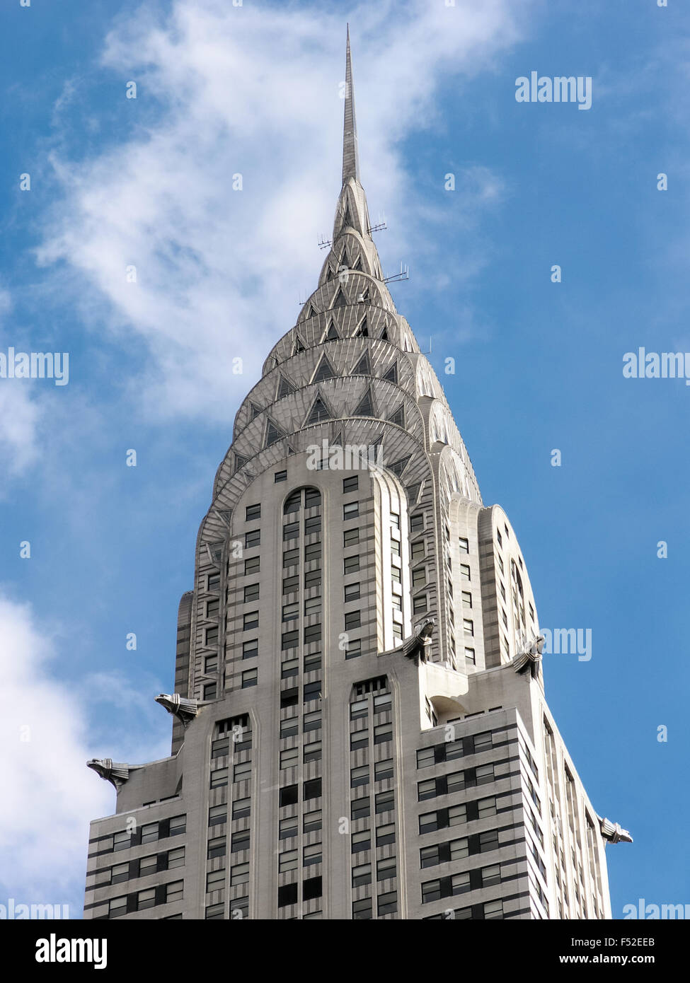 The top of the Chrysler Building, New York, USA Stock Photo - Alamy