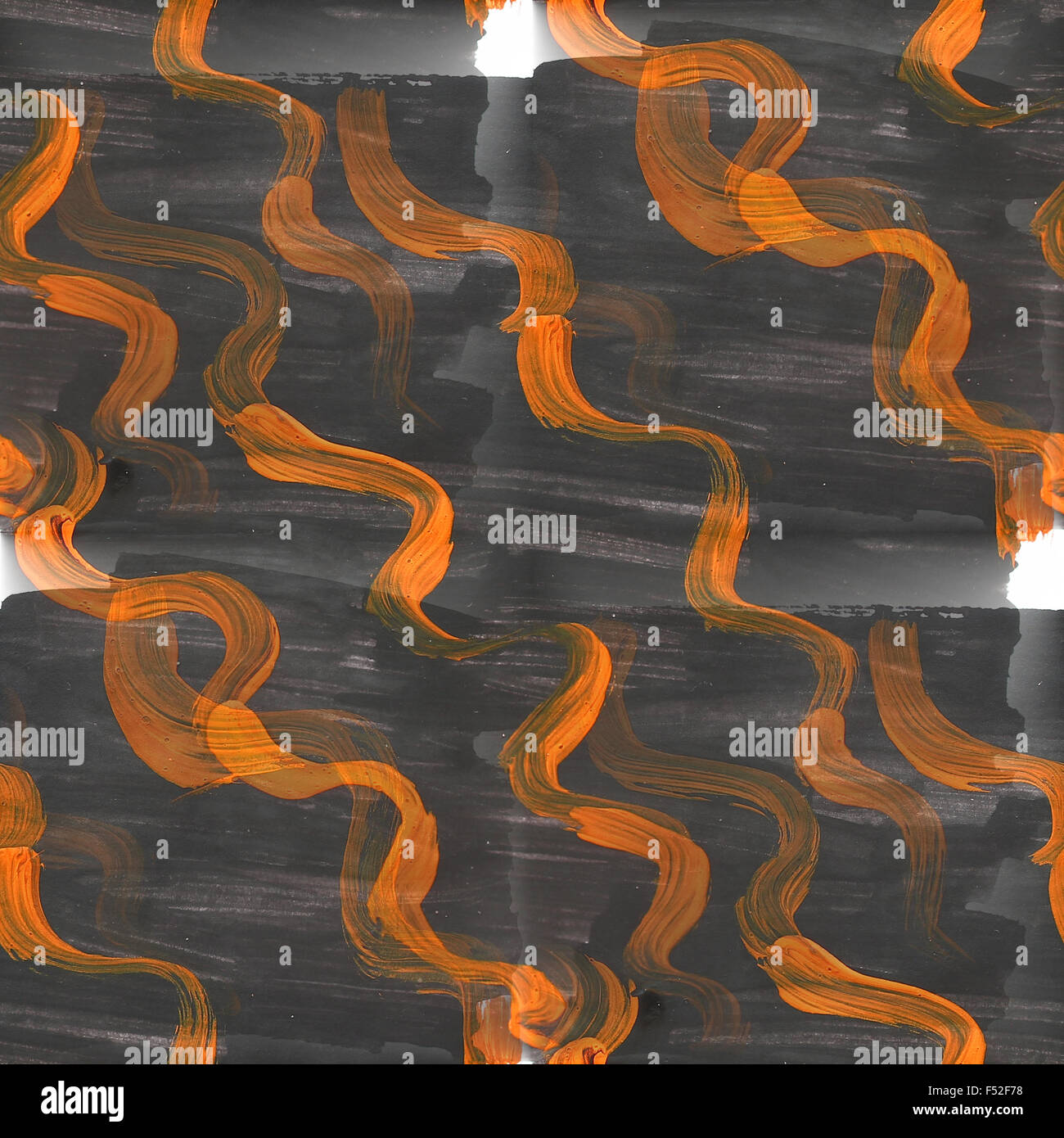 orange black curve stripes watercolor seamless black background for ...