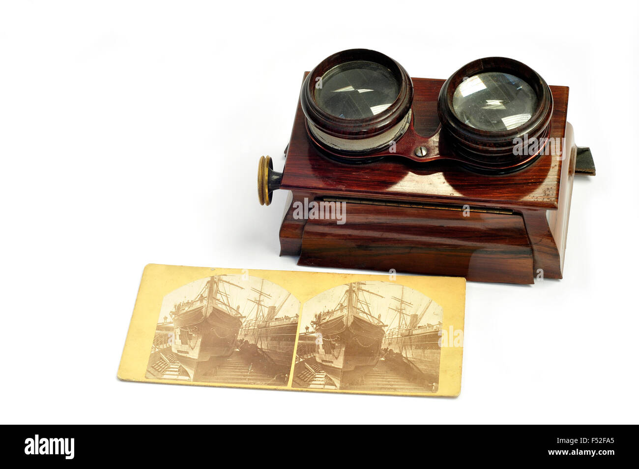 Mascher's Stereoscope, used for Viewing Stereoscopic Photo Stock Photo