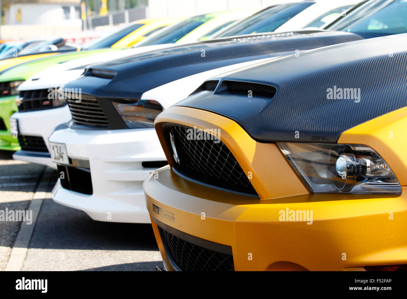 Cars, details, standing, Tuner GP and Driftchallenge in 2011, Stock Photo