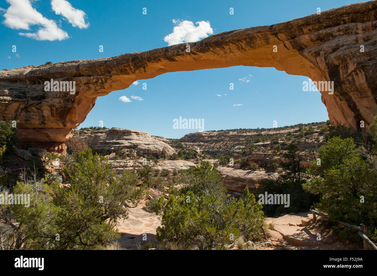 Owachomo Bridge, Natural Bridges National Monument, Utah, USA Stock ...