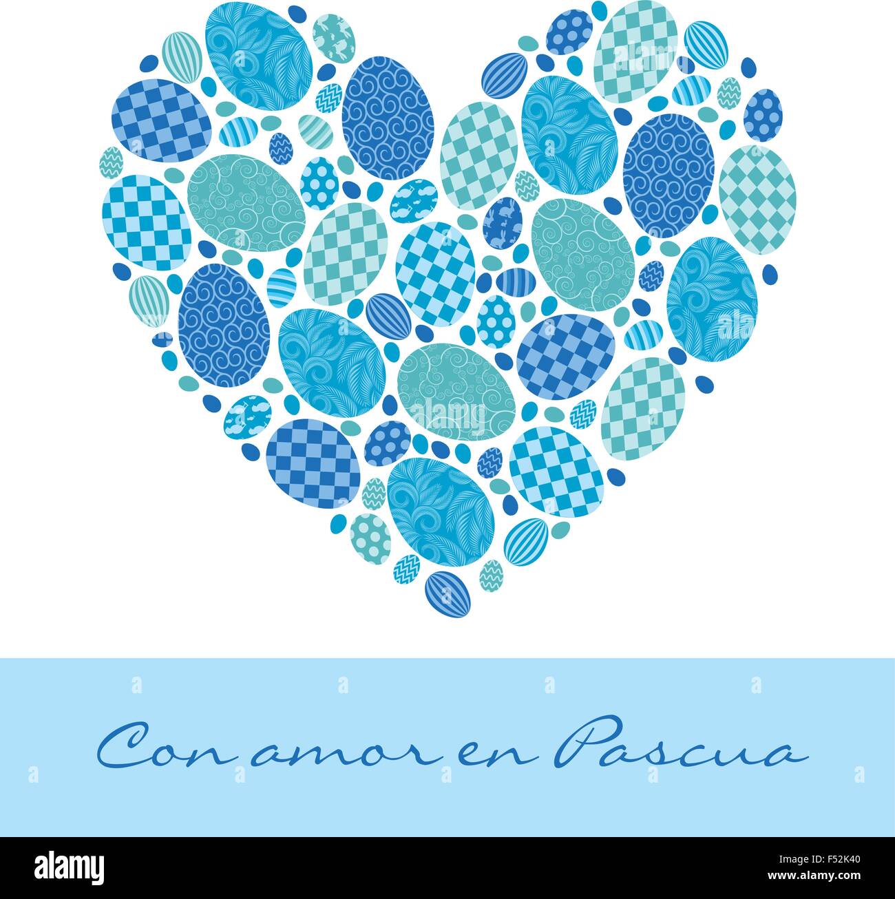 Heart made of Easter eggs in vector format Stock Vector Image & Art - Alamy
