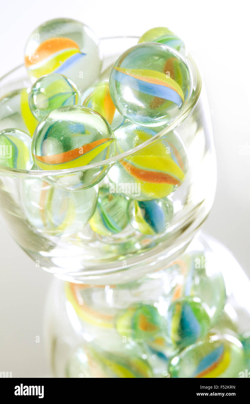 Glass marbles Stock Photo