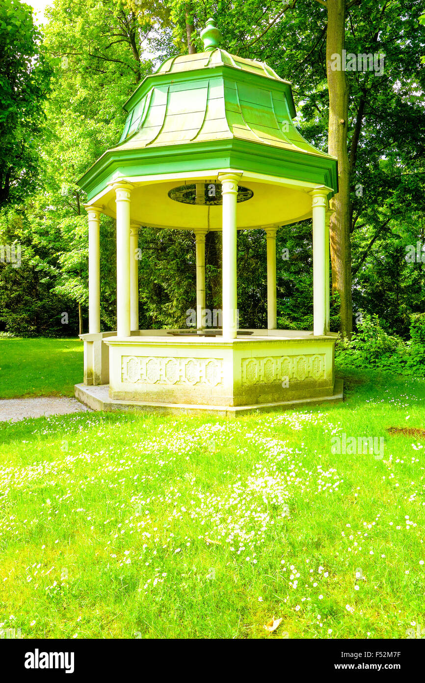 Classic Style Kiosk In The Forest Used By Royalties In Austria Stock Photo