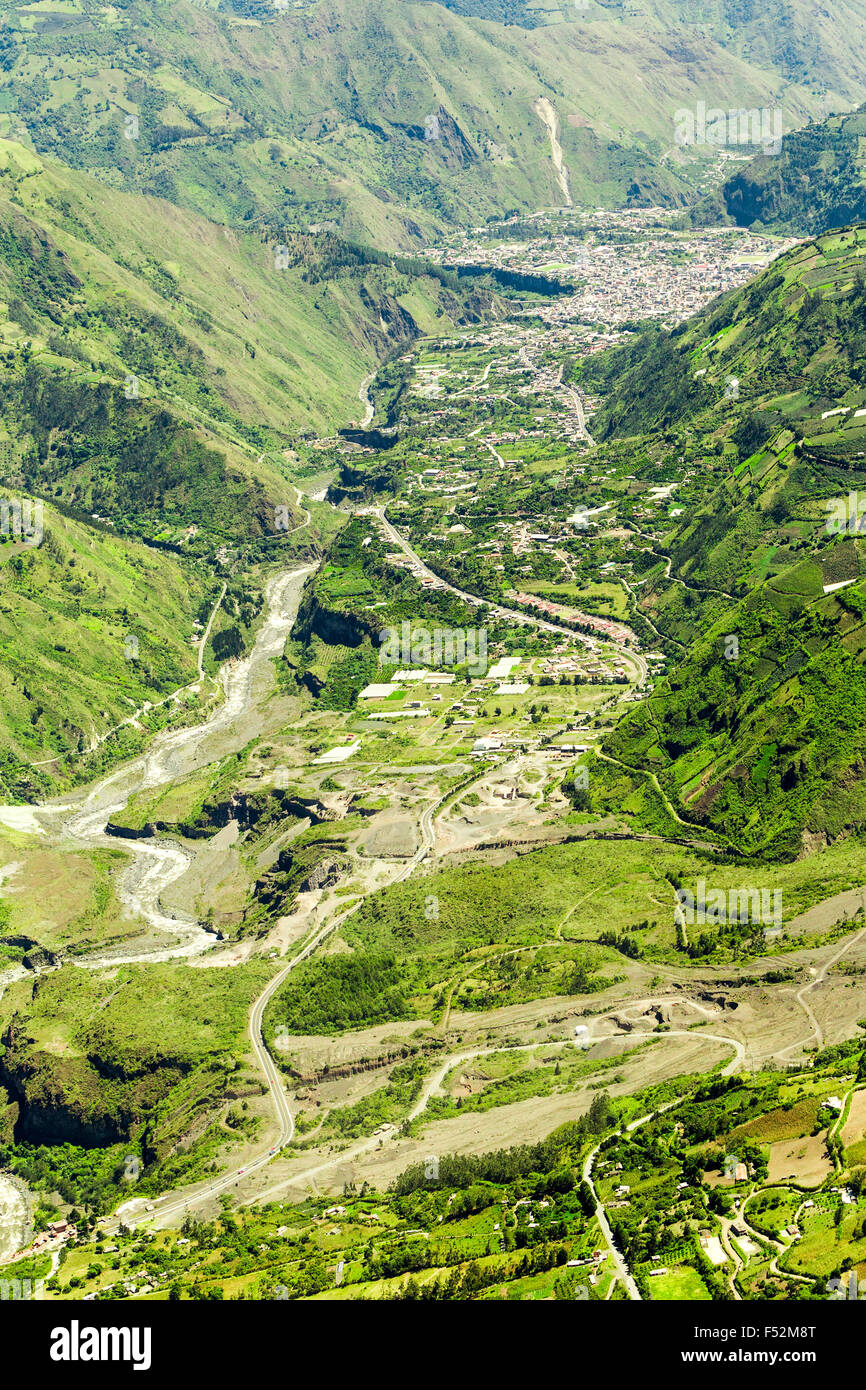 Banos De Agua Santa Valley In Tungurahua Province Ecuador High Altitude