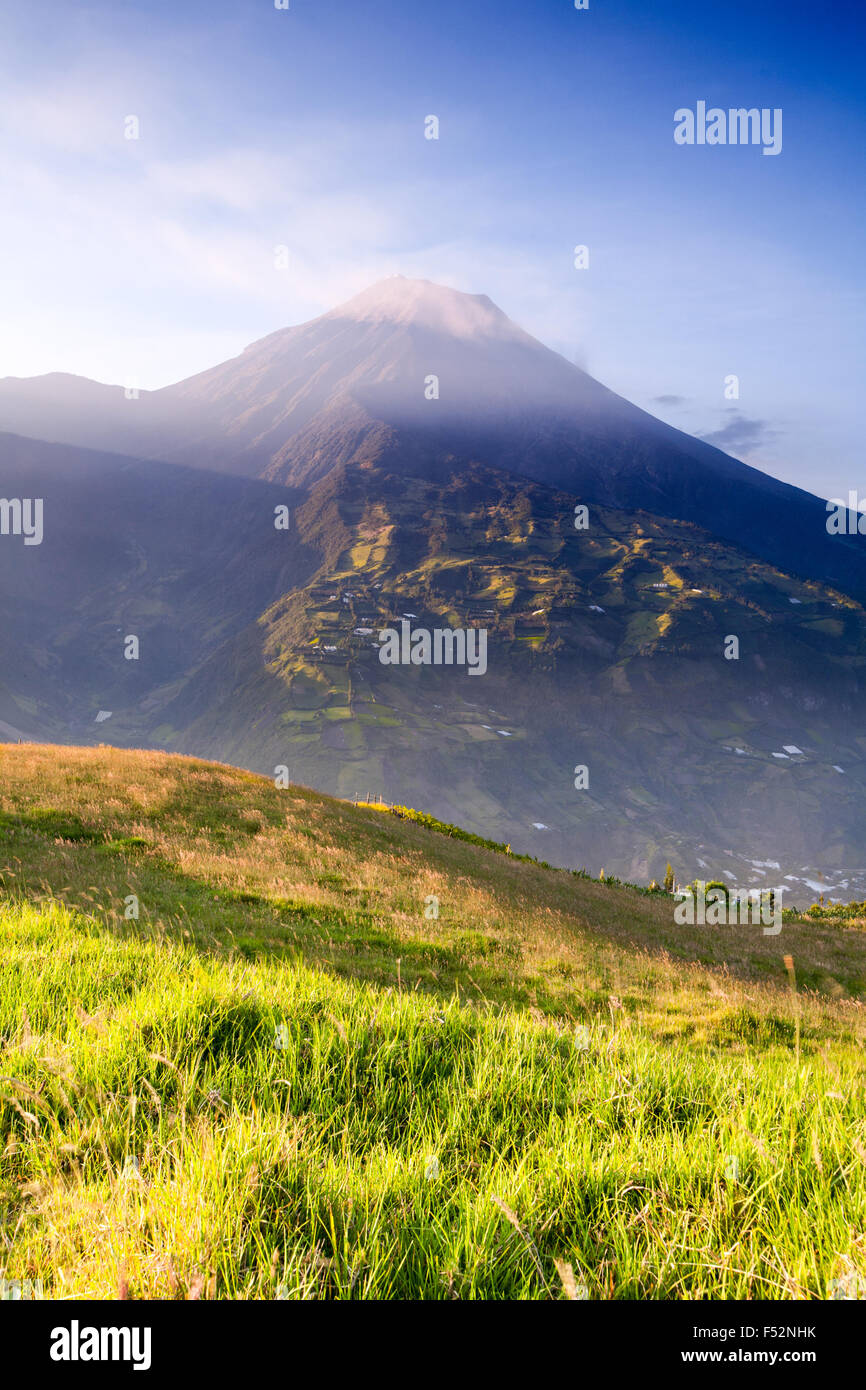 Tungurahua Is An Active Strato Volcano Located In The Cordillera Center Of Ecuador The Volcano Gives Its Name To The Province Of Tungurahua Stock Photo