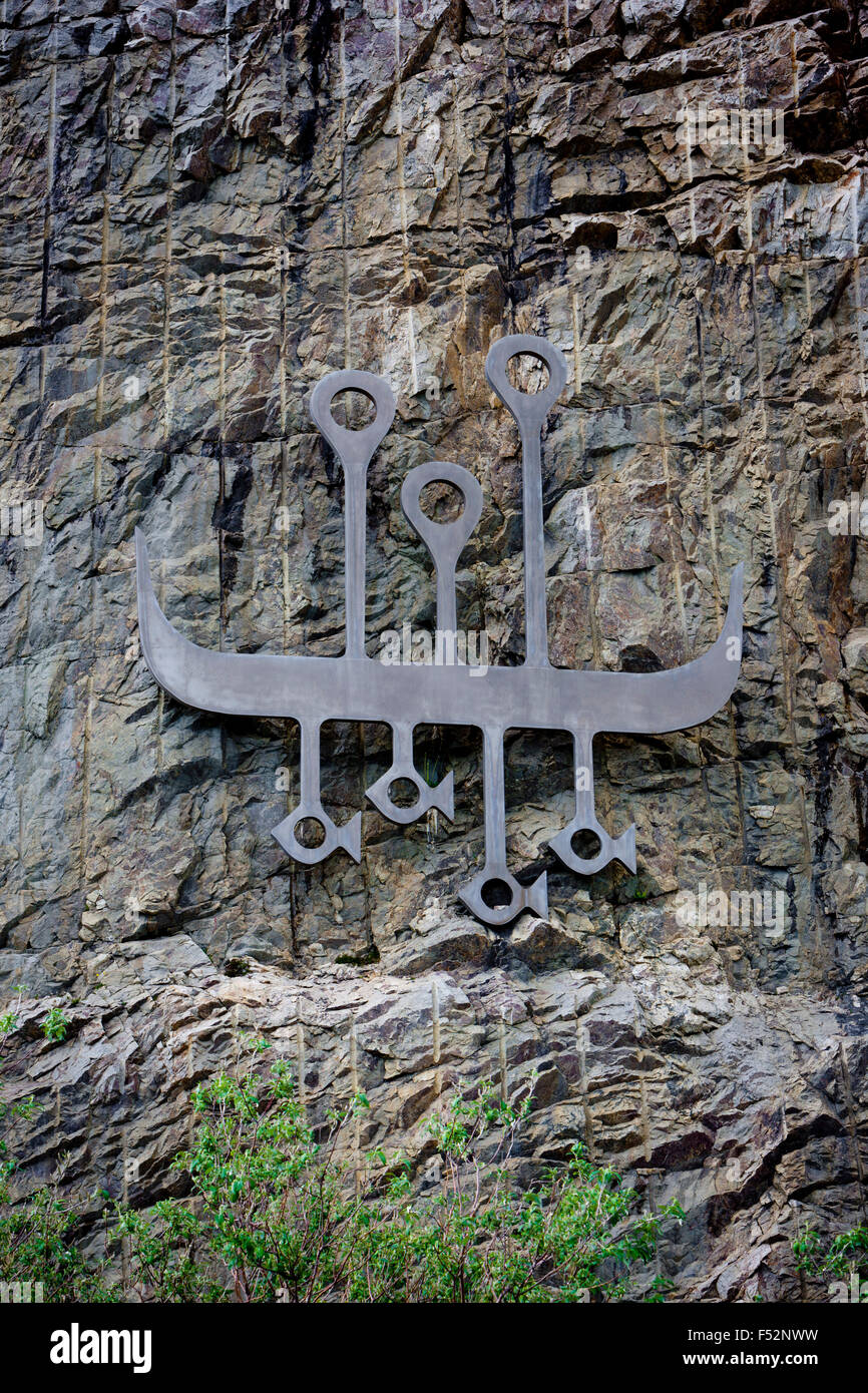 Viking monument, Lofoten, Norway Stock Photo Alamy