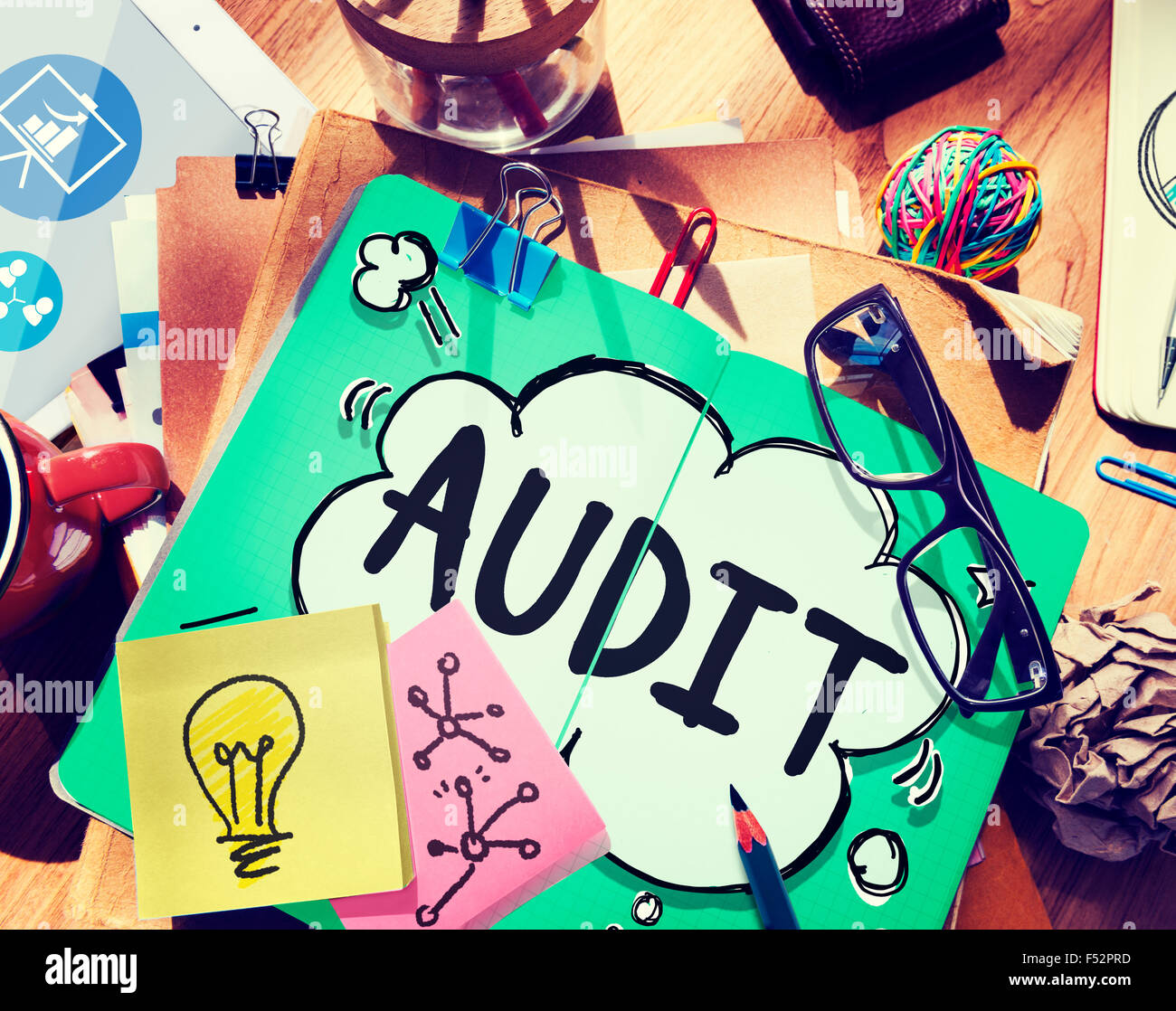 Audit Accounting Bookkeeping Finance Inspection Concept Stock Photo - Alamy