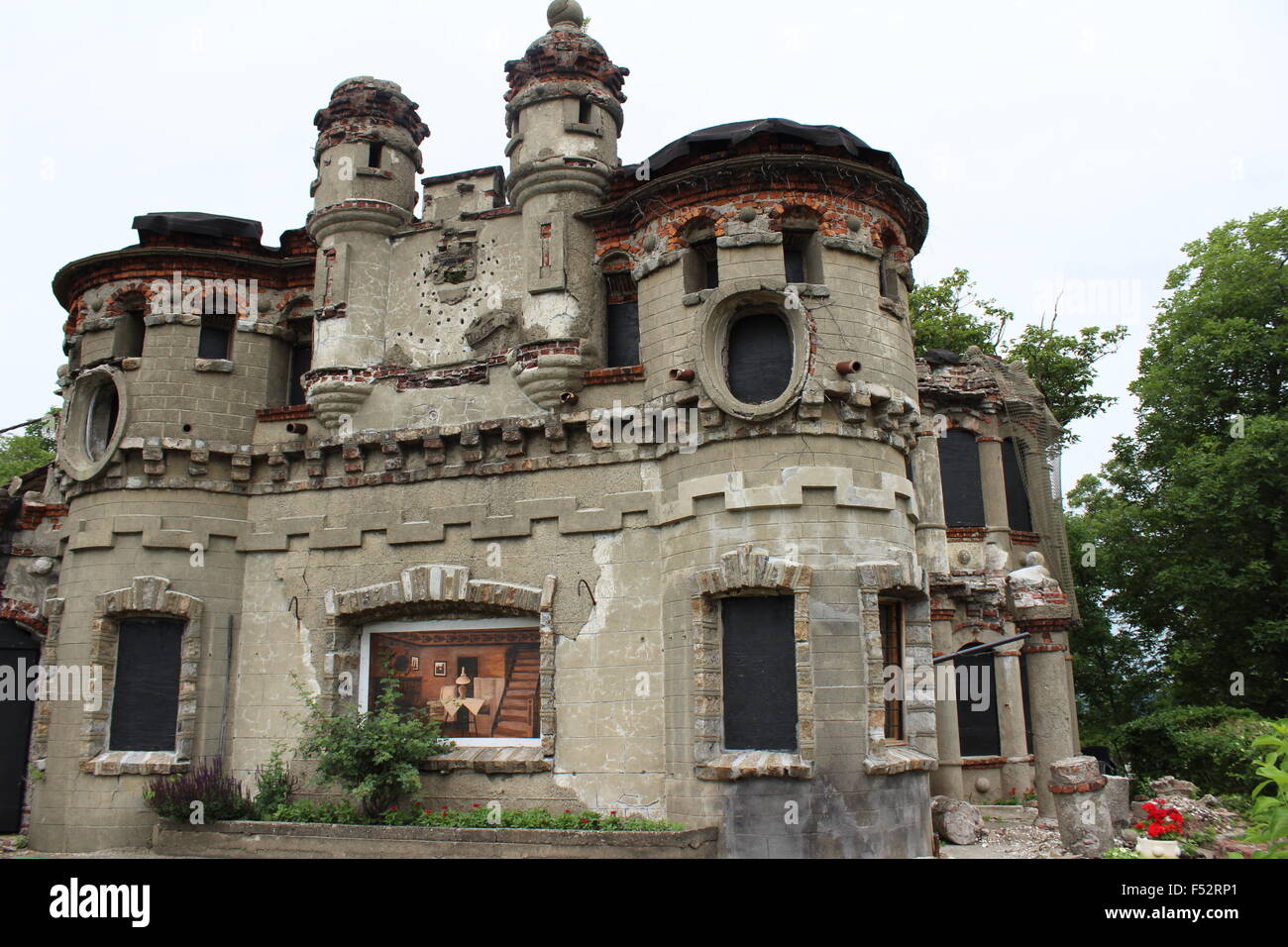 Beautiful Castle of Upstate New York Stock Photo