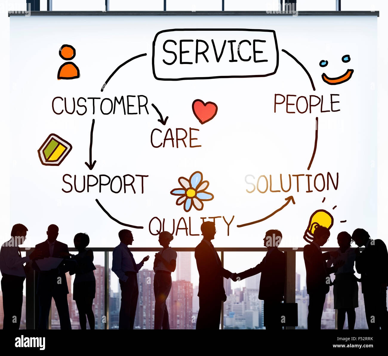 Customer Satisfaction Service Hospitality Support Concept Stock Photo