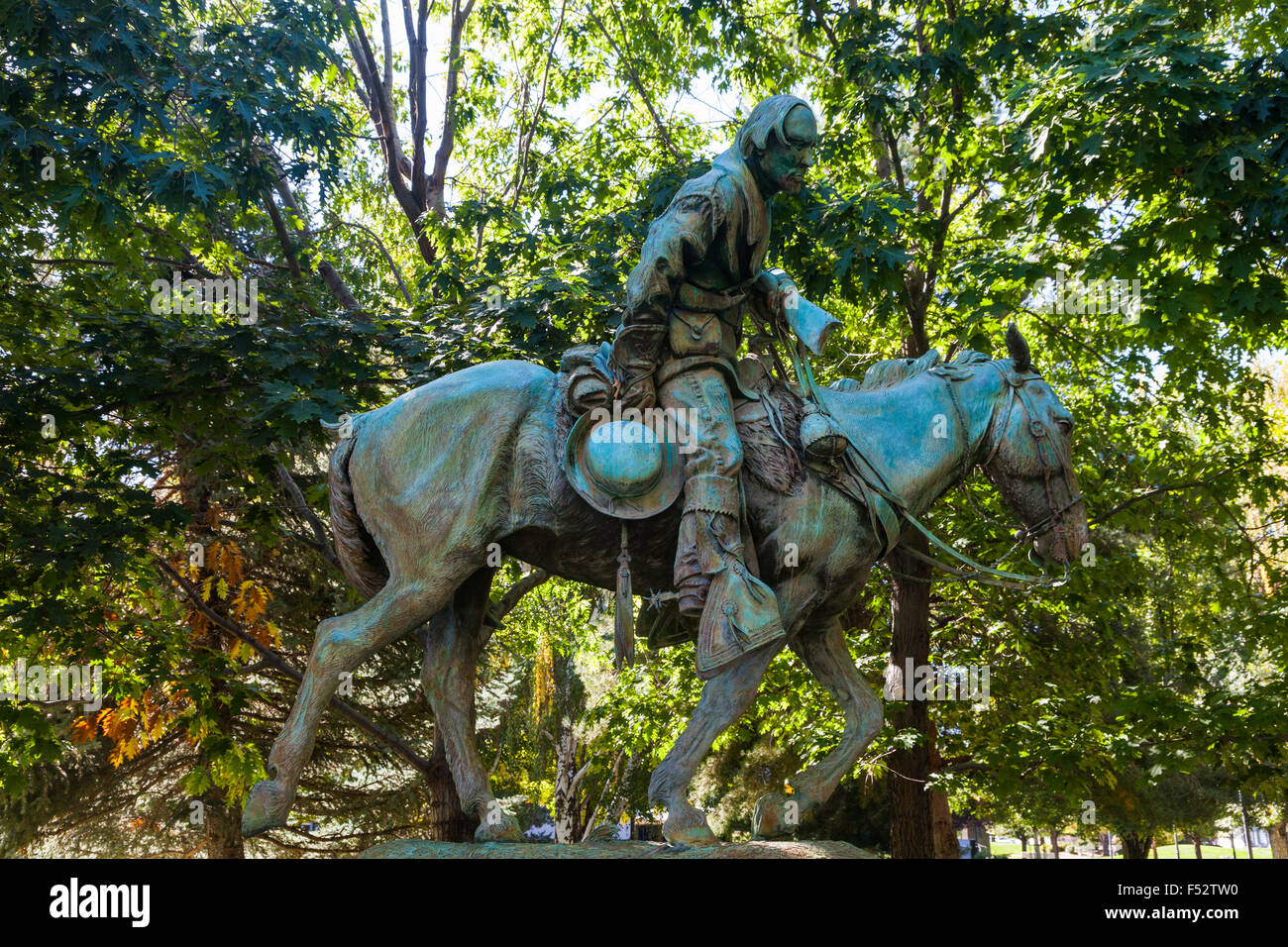 Statue of Kit Carson in Carson City, Nevada Stock Photo Alamy