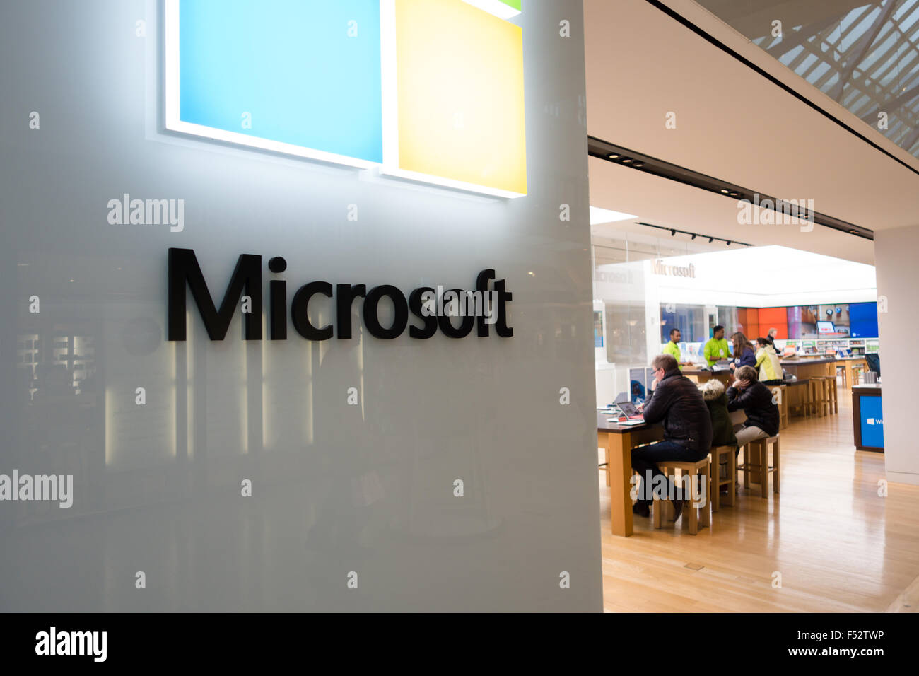 Microsoft store Stock Photo