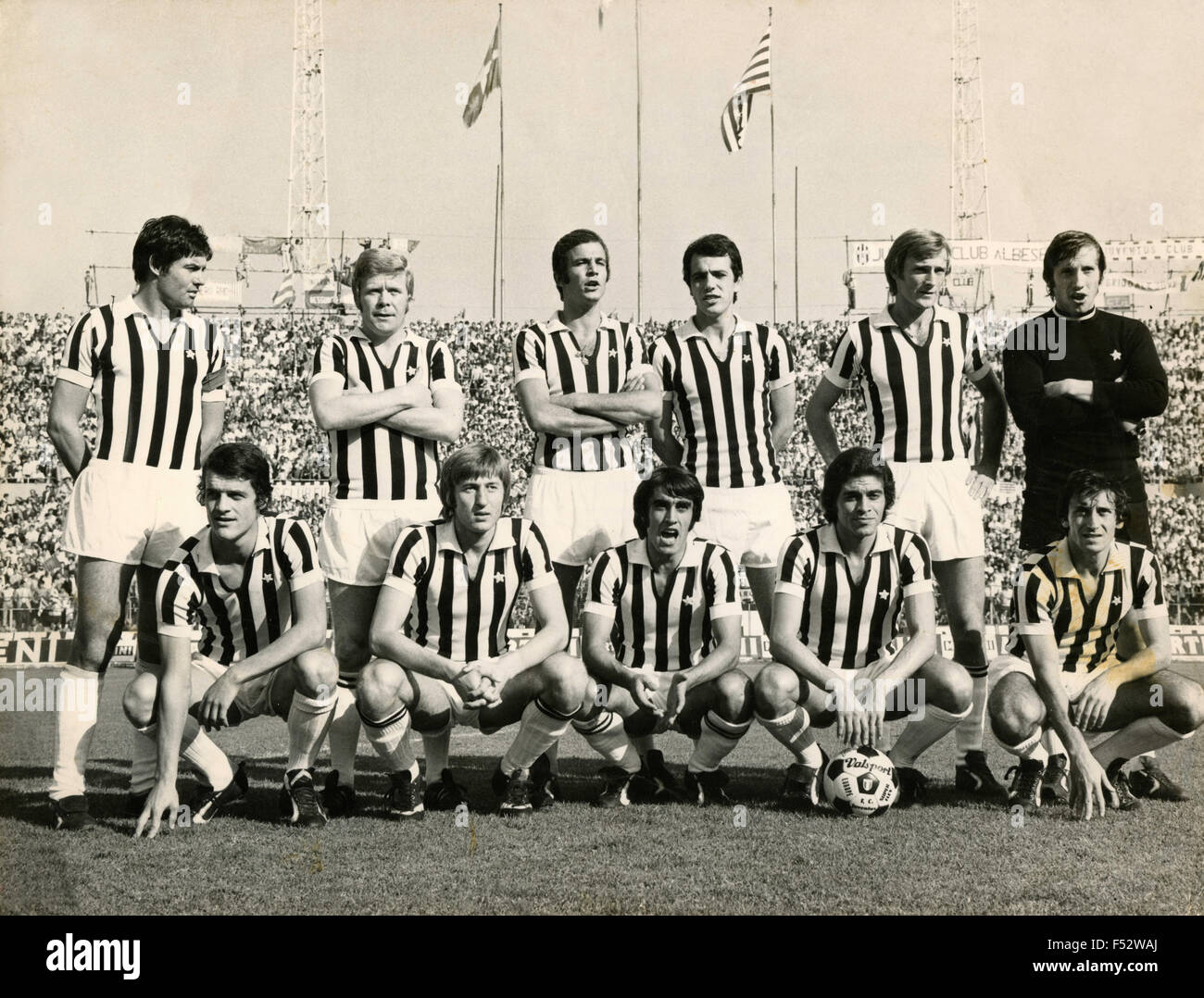 The football team Juventus won the Italian championship in 1972 Stock