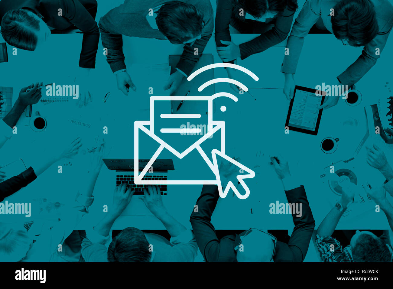 Communication Online Messaging Hotspot Network Concept Stock Photo - Alamy