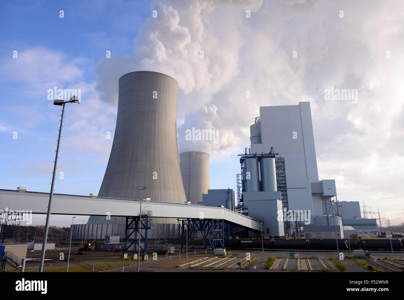 New power station Neurath, Germany, North Rhine-Westphalia, Grevenbroich Stock Photo