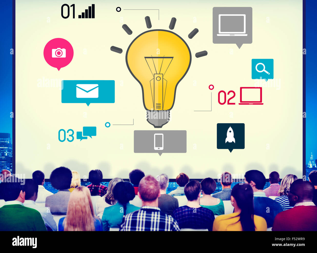 Ideas Innovation Creativity Knowledge Inspiration Vision Concept Stock ...