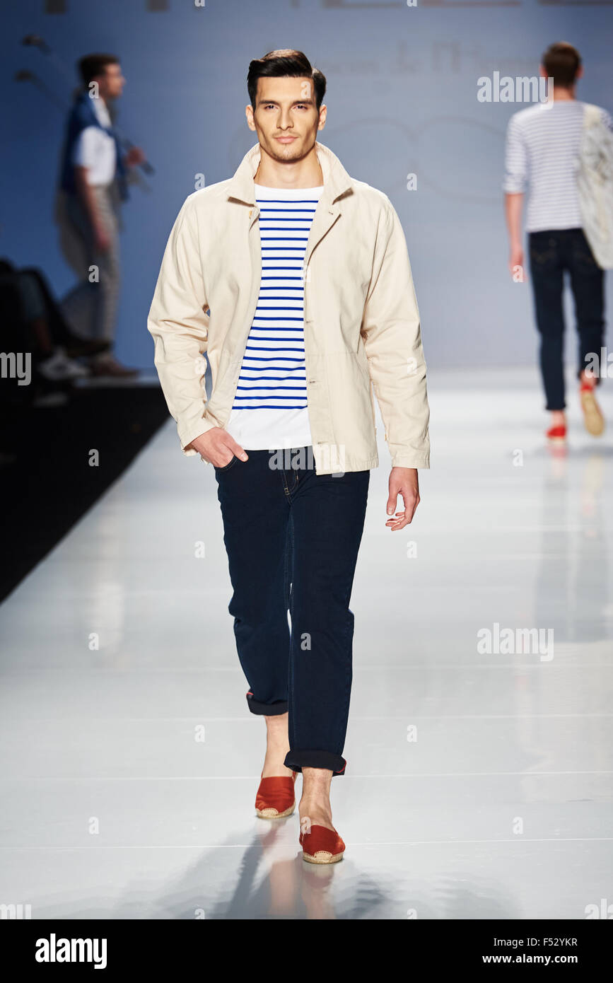 Model walking on the runway during FINEZZA – AU NOM DE L’HOMME show at ...