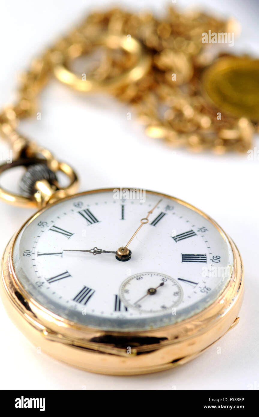 Gold fob watch deals